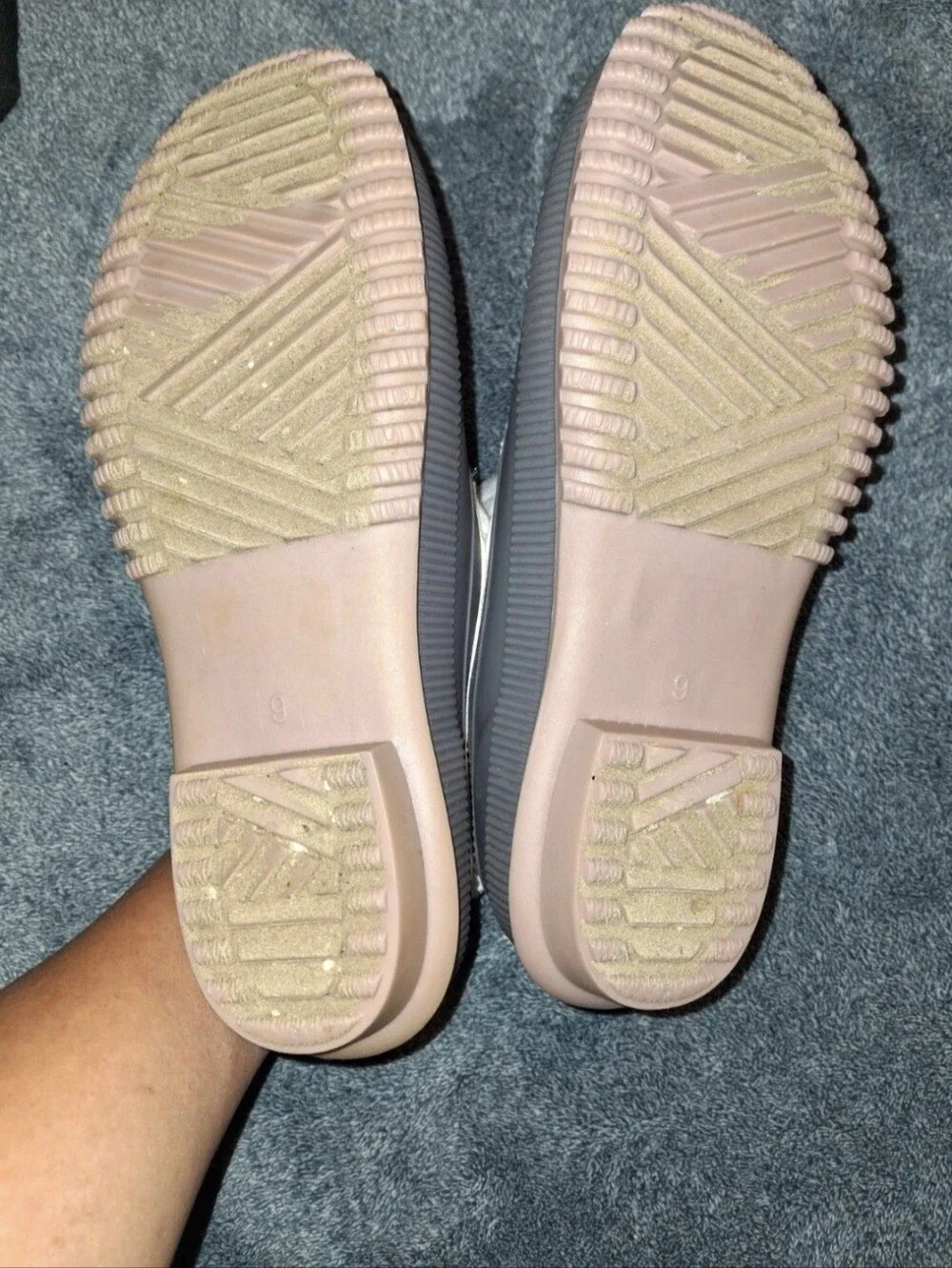 Maurices Joan Quilted Duck Boots in Gray and Cream